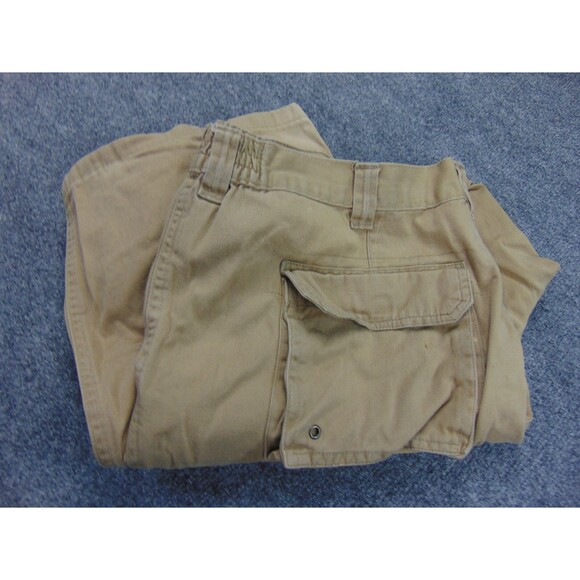 Boulder Creek Cargo Pants‎ Mens 44x38 Big Brown Pockets Flaws - Picture 1 of 11